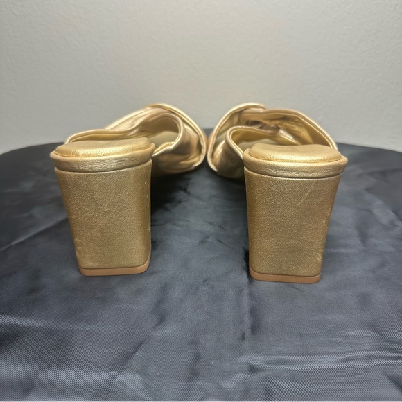 Caslon Laurette Metallic Gold Sandal Sz 8.5 - Picture 4 of 10